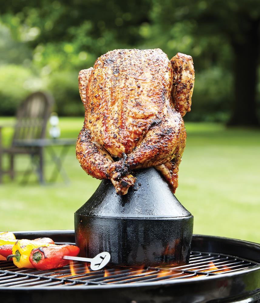 Chicken Roaster BBQ Grill Poultry Can Barbecue Handel Beer Chicken Holder New 