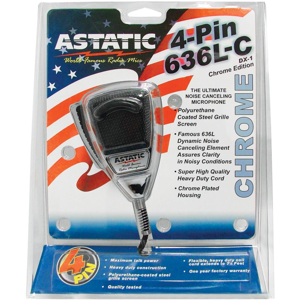 Astatic 636L 4pin Microphone 