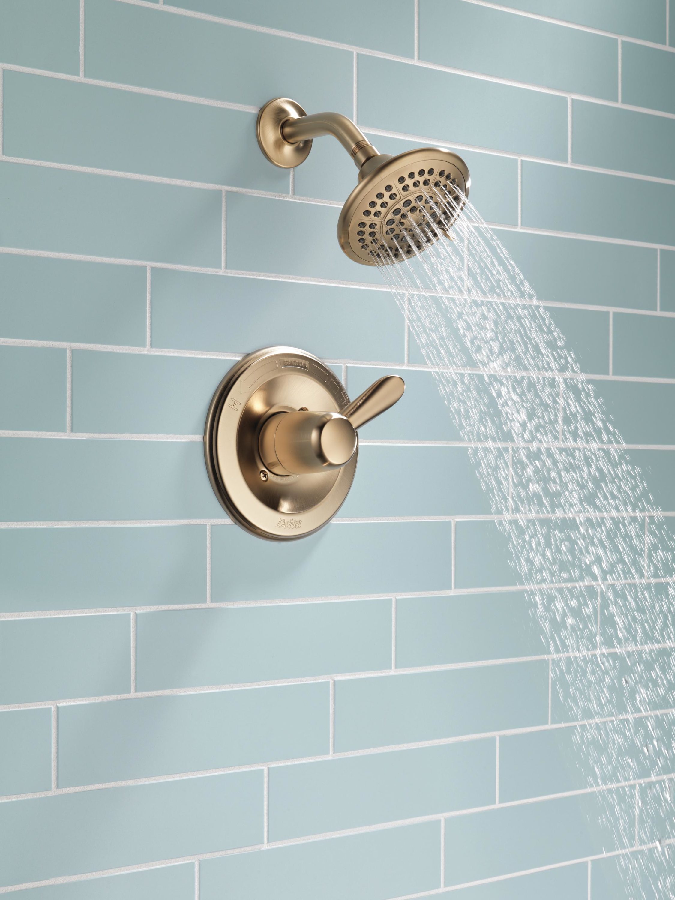 Delta Lahara Champagne Bronze 1-handle Shower Faucet
