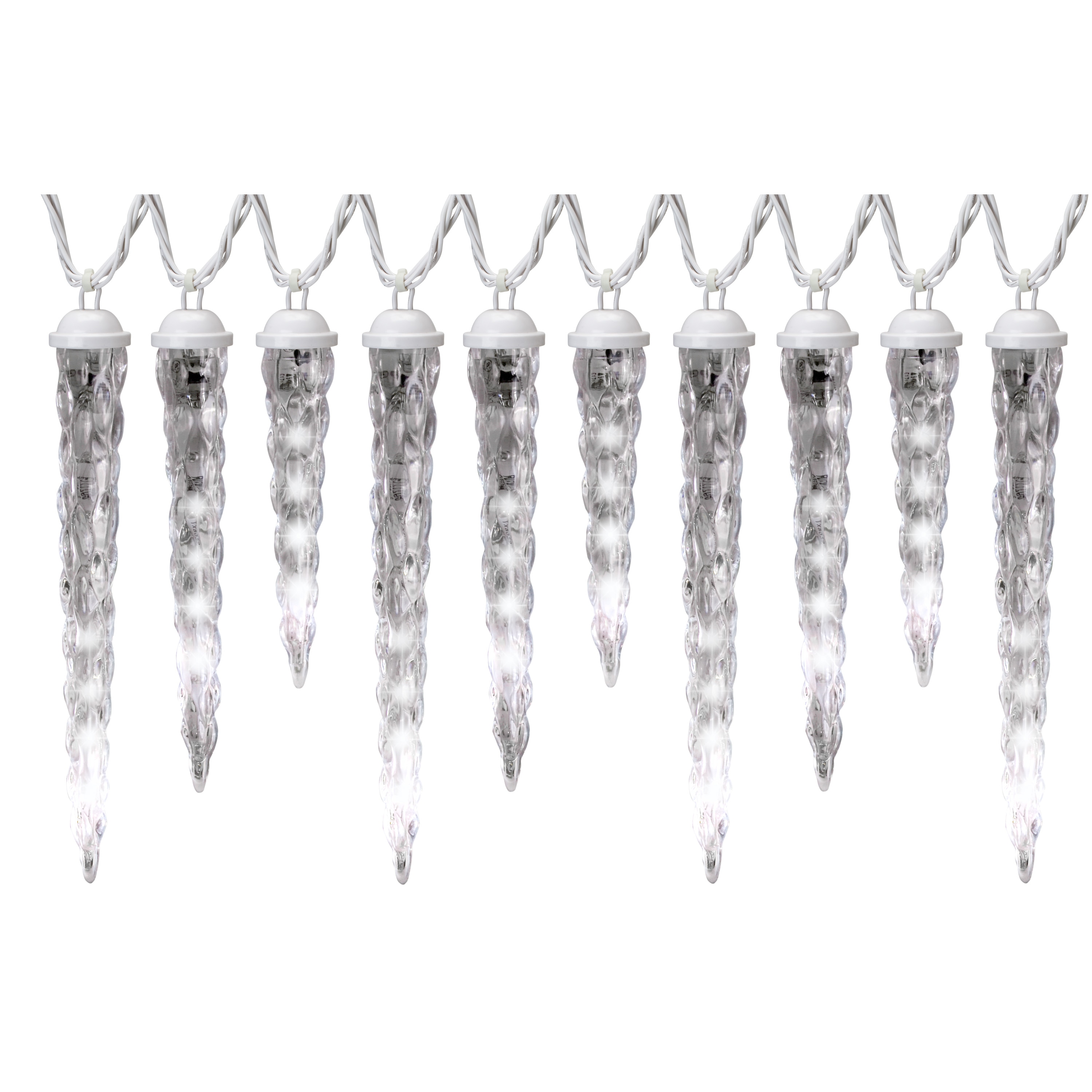 Gemmy 83661 LED 61 Shooting Star Christmas Icicle Lights White for sale online 