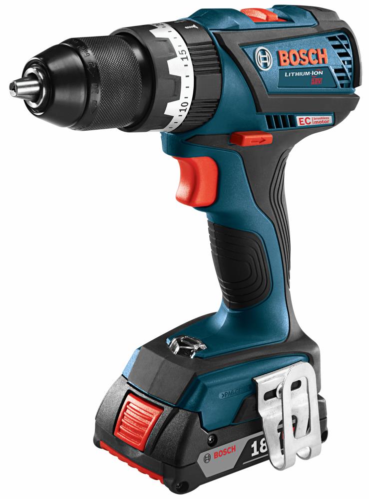 Bosch 1/2-in 18-volt Variable Speed Cordless Hammer Drill HDS182-02 for sale online 