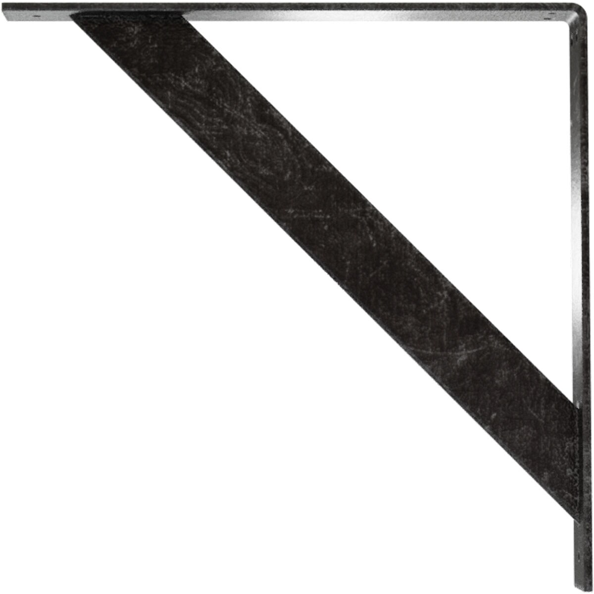 Ekena Millwork Traditional 18-in x 2-in x 18-in Gray Steel Mounting Bracket