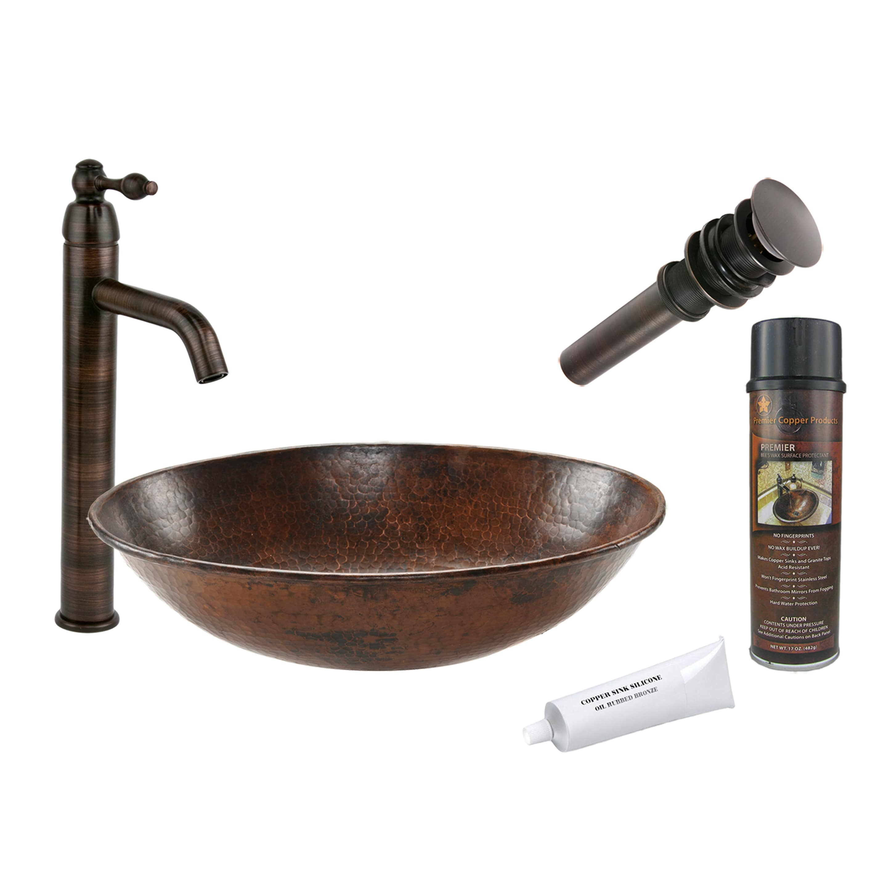 Brass Pop Up Drain for Washroom Bathroom Vessel Basin Sink Oil Rubbed Bronze 