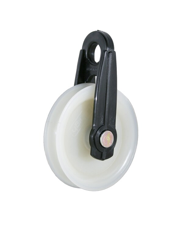 4 Inch Wheel High Grade Plastic Clothesline Pulley Weather Resistant 2 Pack 