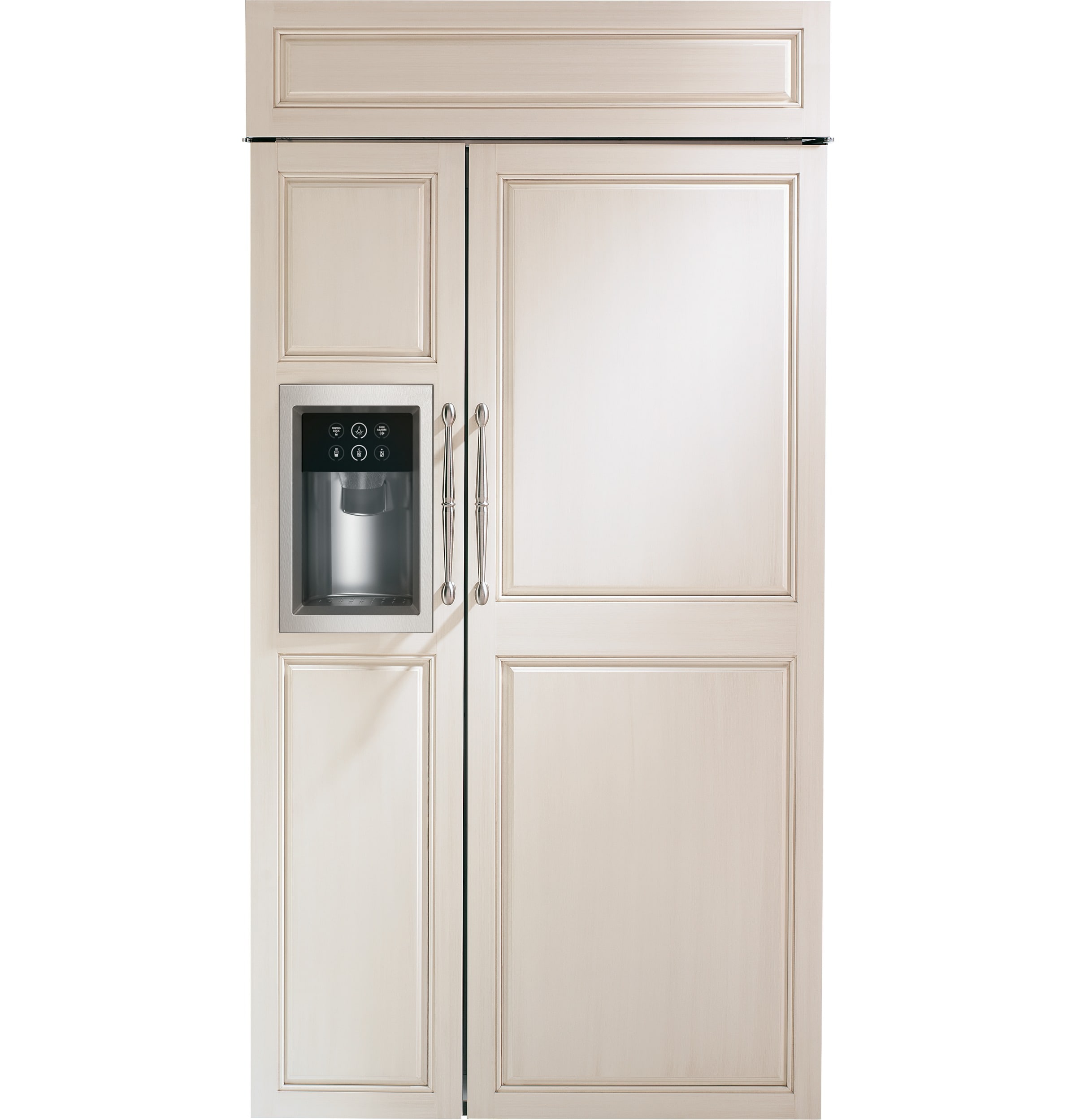 Monogram 24.61-cu ft Built-in Side-by-Side Refrigerator with Ice 