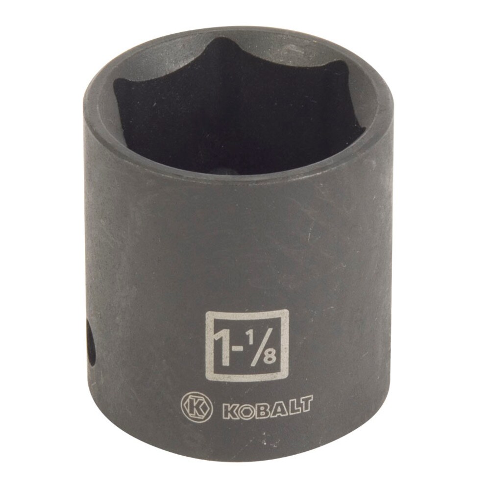 Kobalt 22436 1/2" Drive SAE Impact Socket 1/2" 6 Point USA 2PCS 