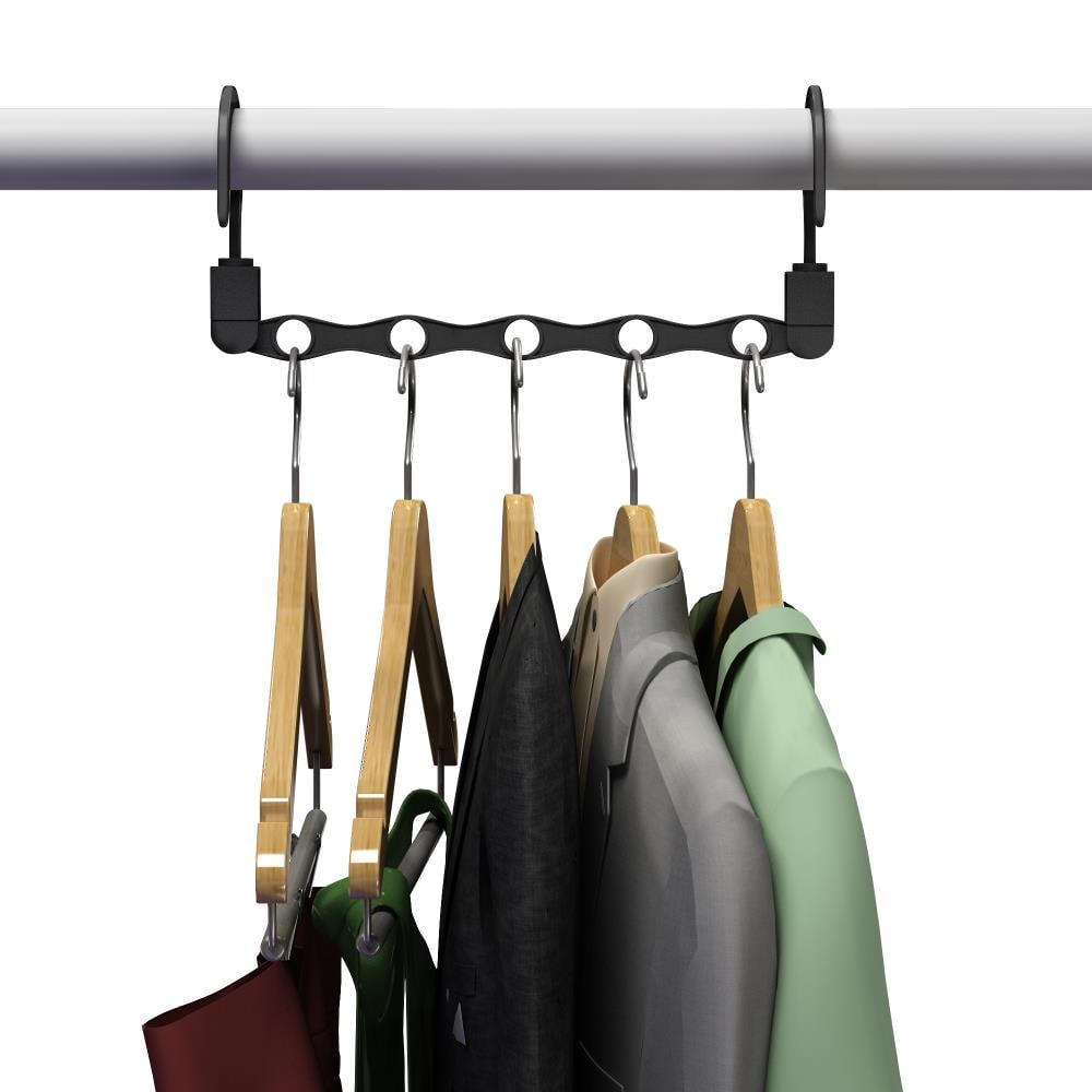 Set of 10 Metal Magic Clothes Closet Hangers Coat Clothing Organizer Space Saver 