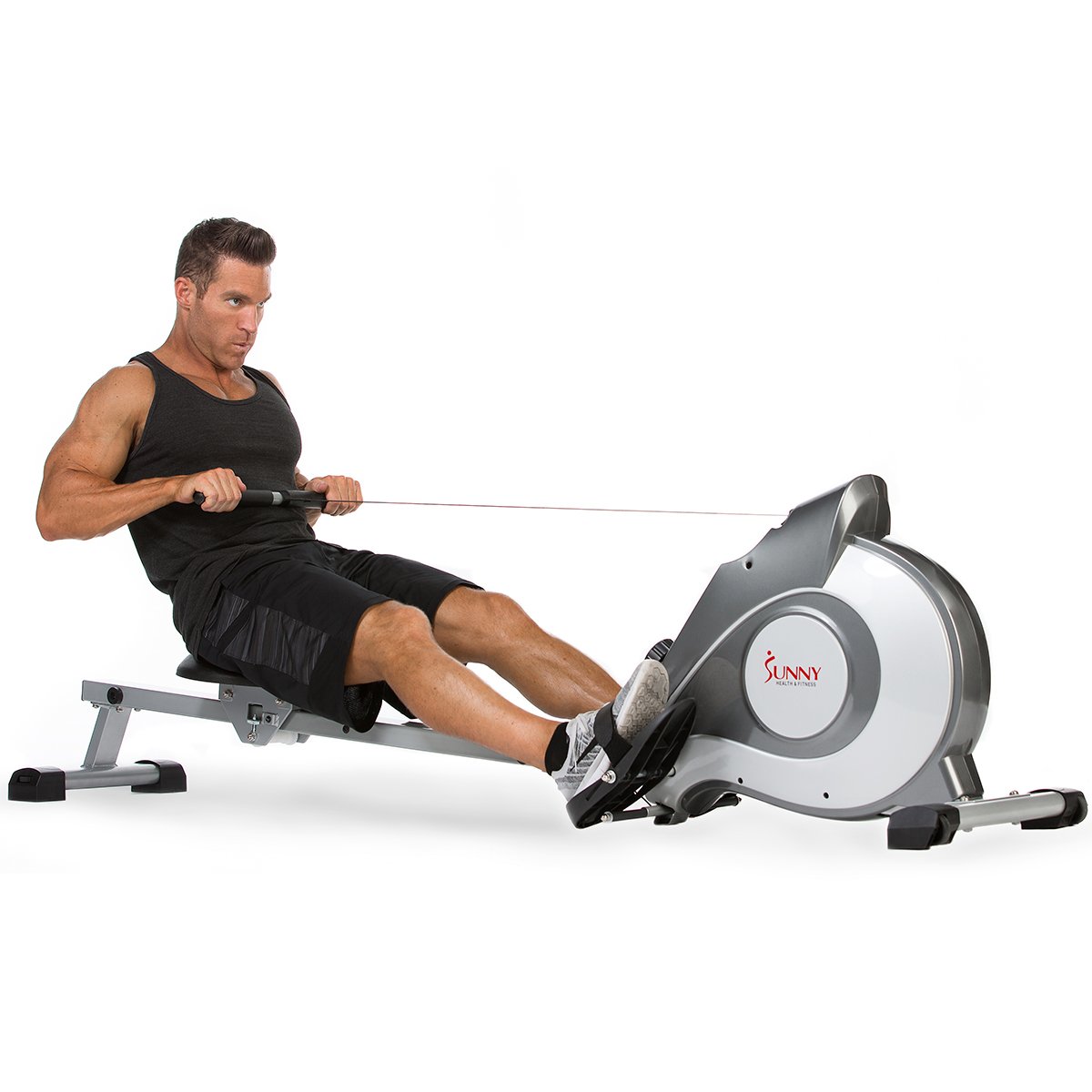 Limepeaks Fitness LMP-R100 Rowing Machine Cardio Fitness Magnetic Rower w/LCD Mo 