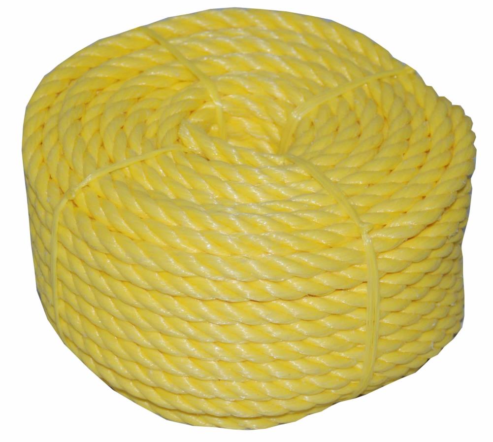 Yellow 100ft Twisted Poly UTILITY ROPE Line Cargo Tie Down Cord Twine String 2 
