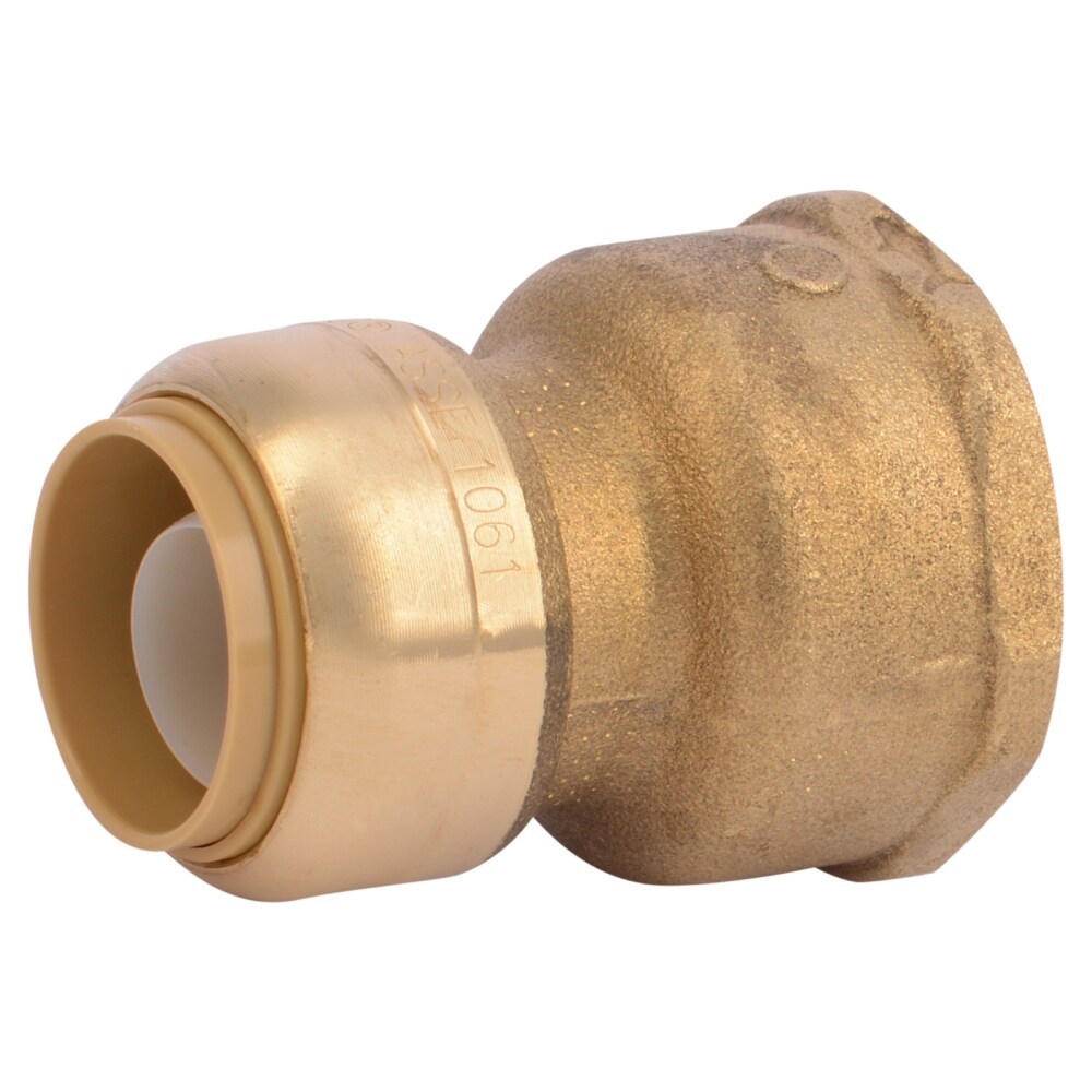Pack Of 10 Connect Fitting NEW 1" Sharkbite Style Push-Fit Brass Female Adapter 