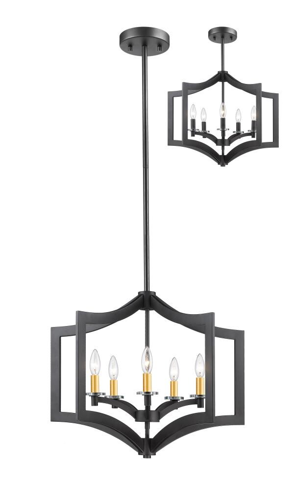 zander 5 light chandelier