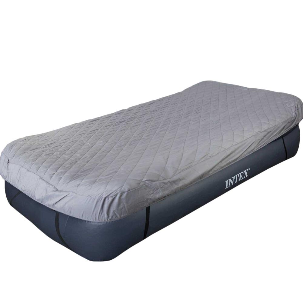 Twin Air Mattress 16" Raised Size Aerobed Intex Built Pump Pillow Inflatable Bed 