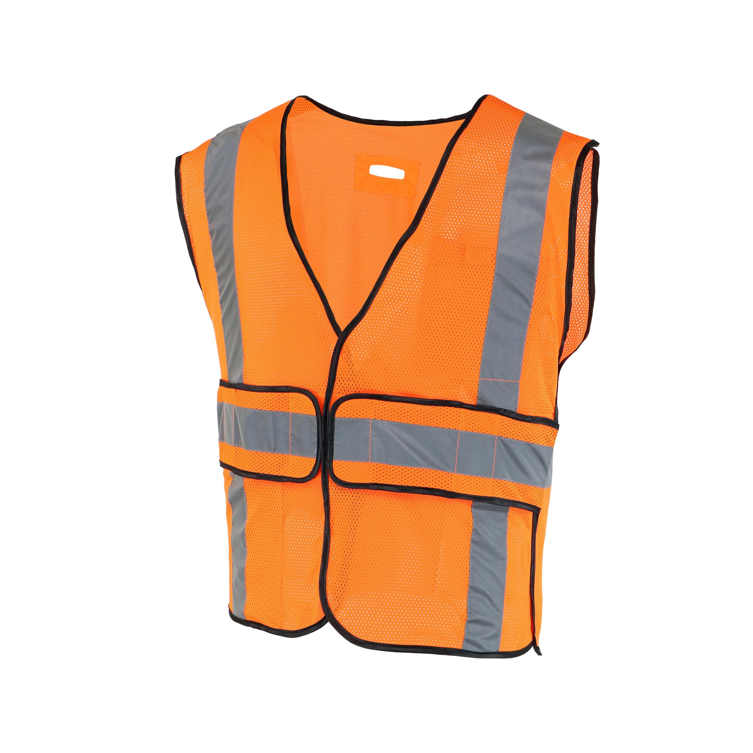 Safety Works One Size Fits Most Orange Polyester High Visibility Enhanced  Visibility (Reflective) Safety Vest in the Safety Vests department at  Lowes.com