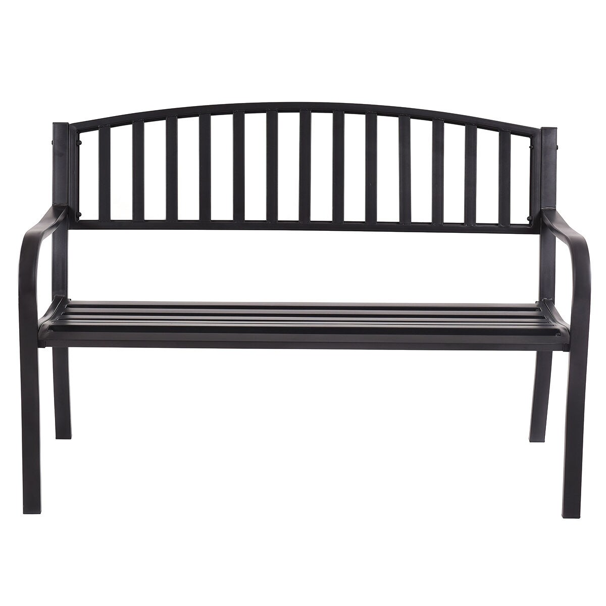 outdoor metal patio bench