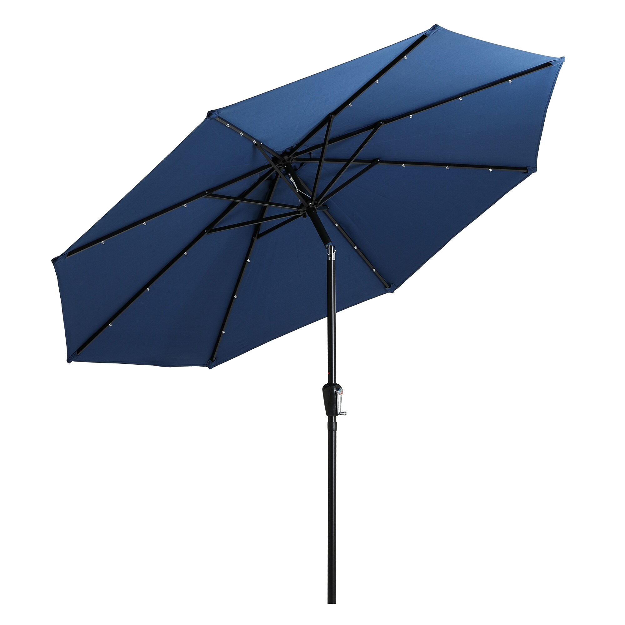 navy blue solar umbrella