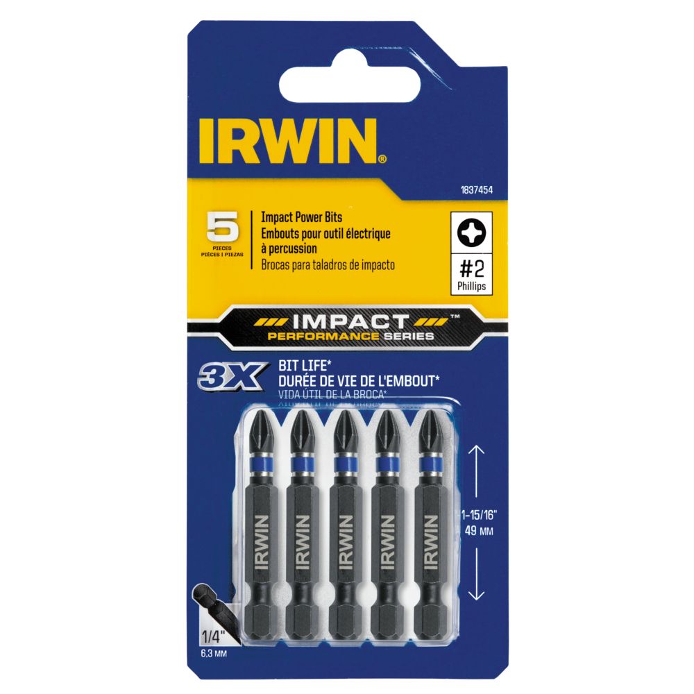 5/8 Shank Single Irwin Tools 48315 Impact Wrench Utility Pole Auger Bits 15/16 Diameter 24 Total Length 