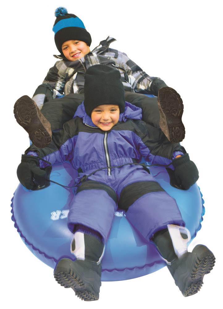 Blue Slippery Racer Grande XL Commercial Inflatable Snow Tube Sled 