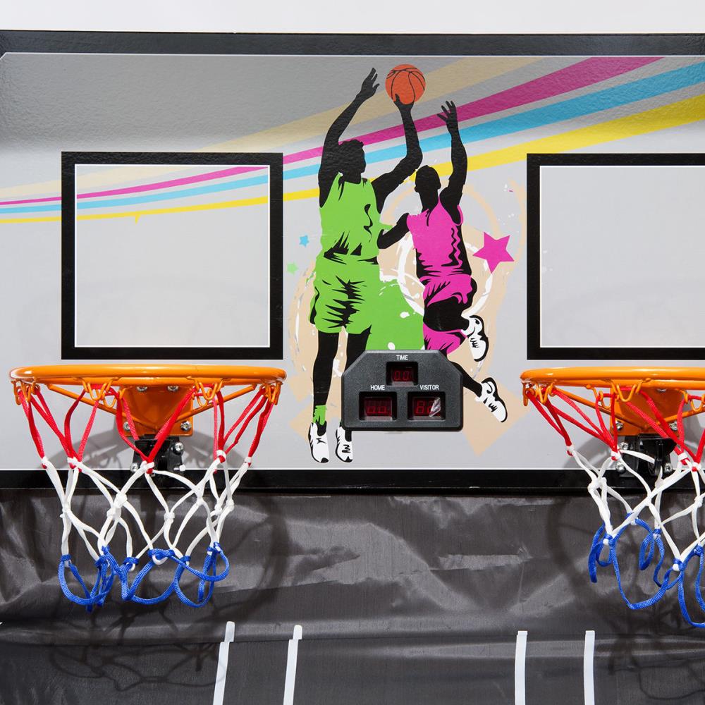 Details about   Indoor Double Electronic Basketball Game with 4 Balls 