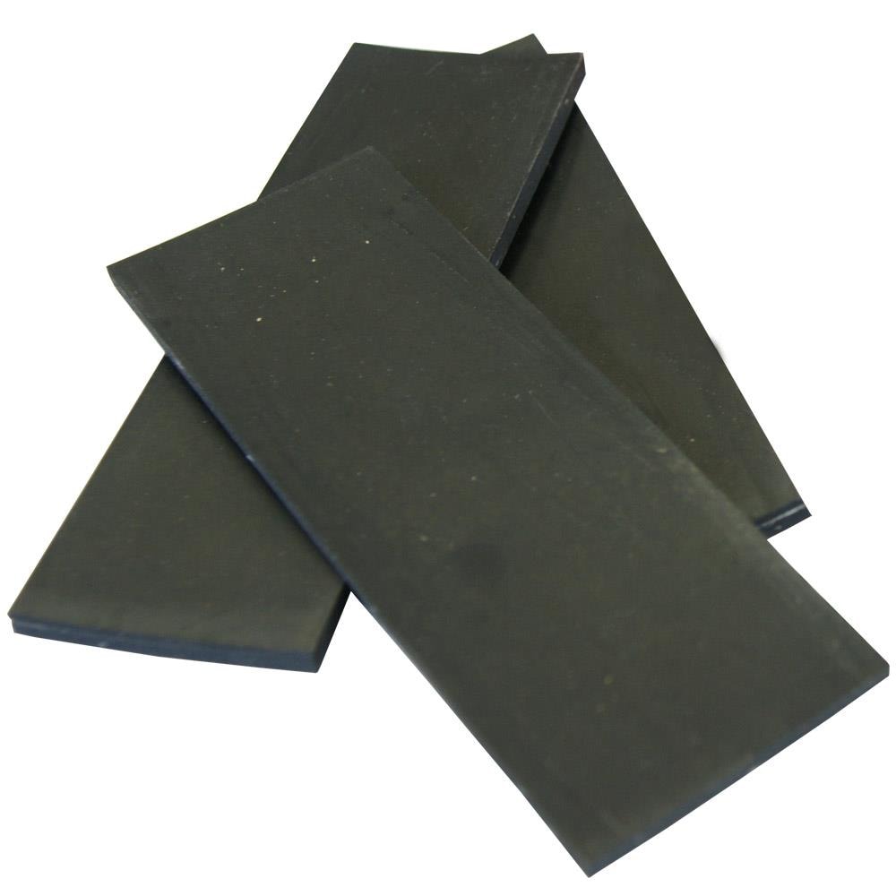 Rubber-Cal General Purpose Rubber Sheet 60A Black 0.25 x 8 x 8