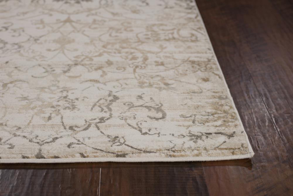 KAS Rugs Crete 3 x 5 Beige Indoor Distressed/Overdyed Bohemian/Eclectic