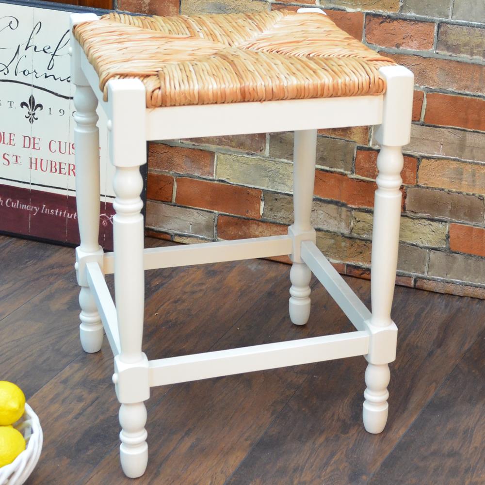 Carolina Cottage Hawthorne Antique White Counter Height Bar Stool in