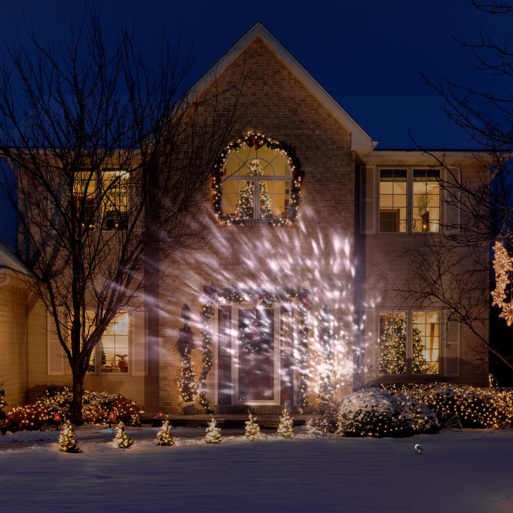 Gemmy LED Lightshow White "Kaleidoscope" Christmas Holiday Projection Spotlight 