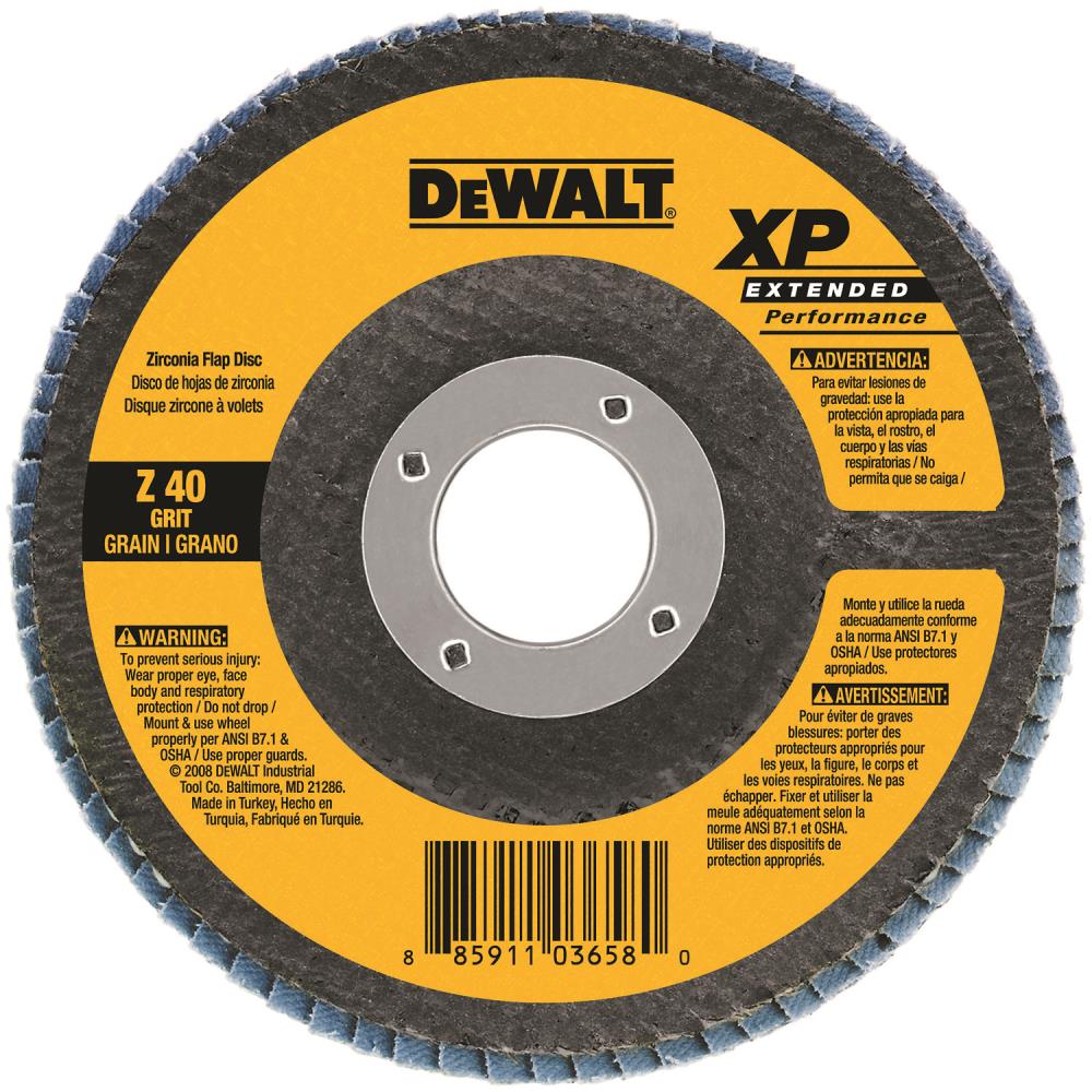 DEWALT DARB1G0805 4.5-Inch AO Fiber Resin Disc 80G 5-pack