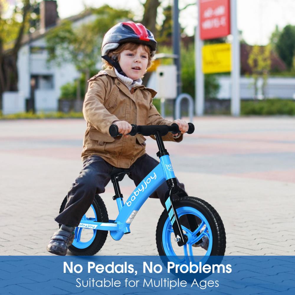 US Children Balance Bike Kid No-Pedal Learn To Ride Kids Bicycle Adjustable Seat 