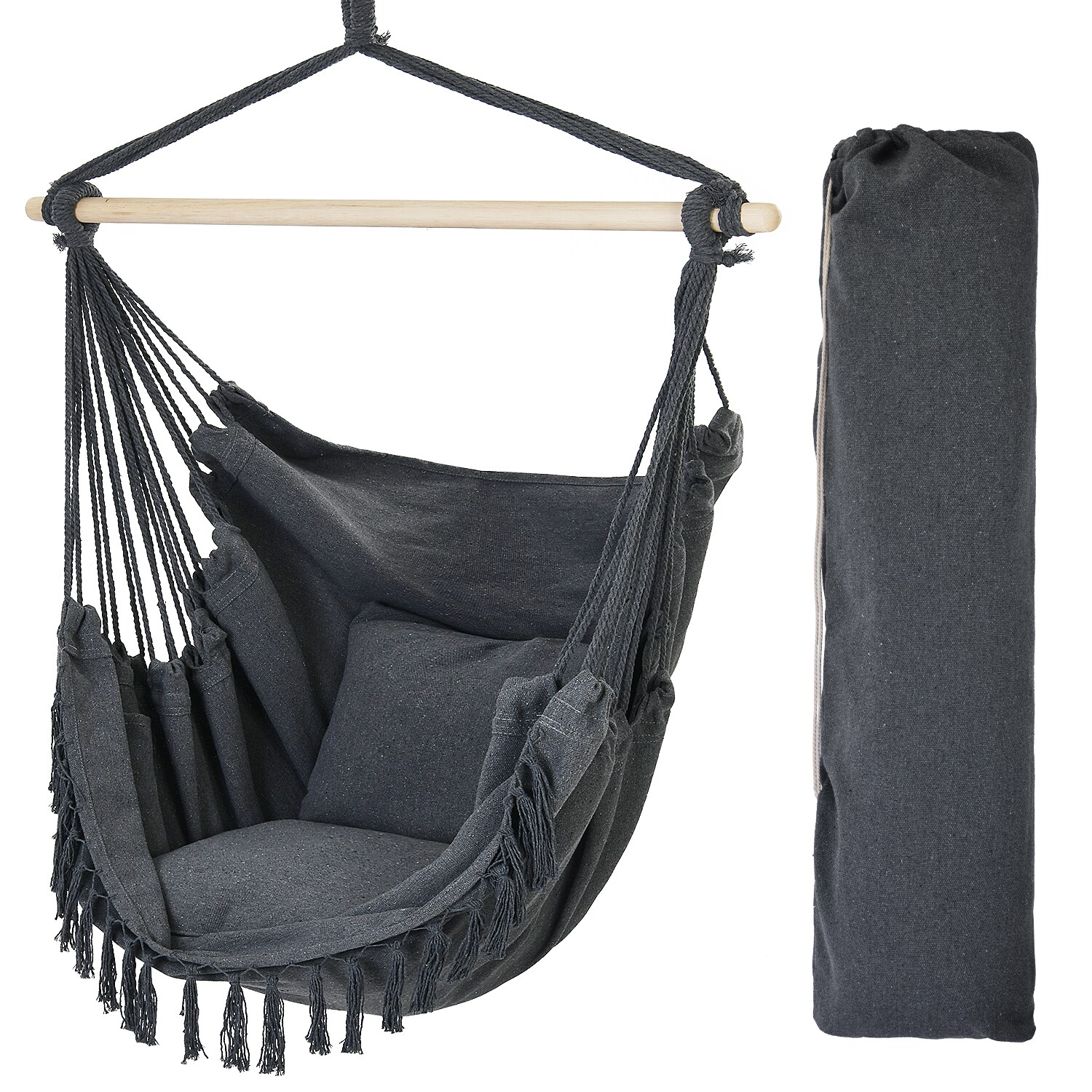 frozen Courageous Exceed Hammocks Gray Woven Hammock Chair in the Hammocks department at Lowes.com