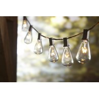 13-ft 10-Light (No Shade) Plug White Outdoor Incandescent Edison String Lights