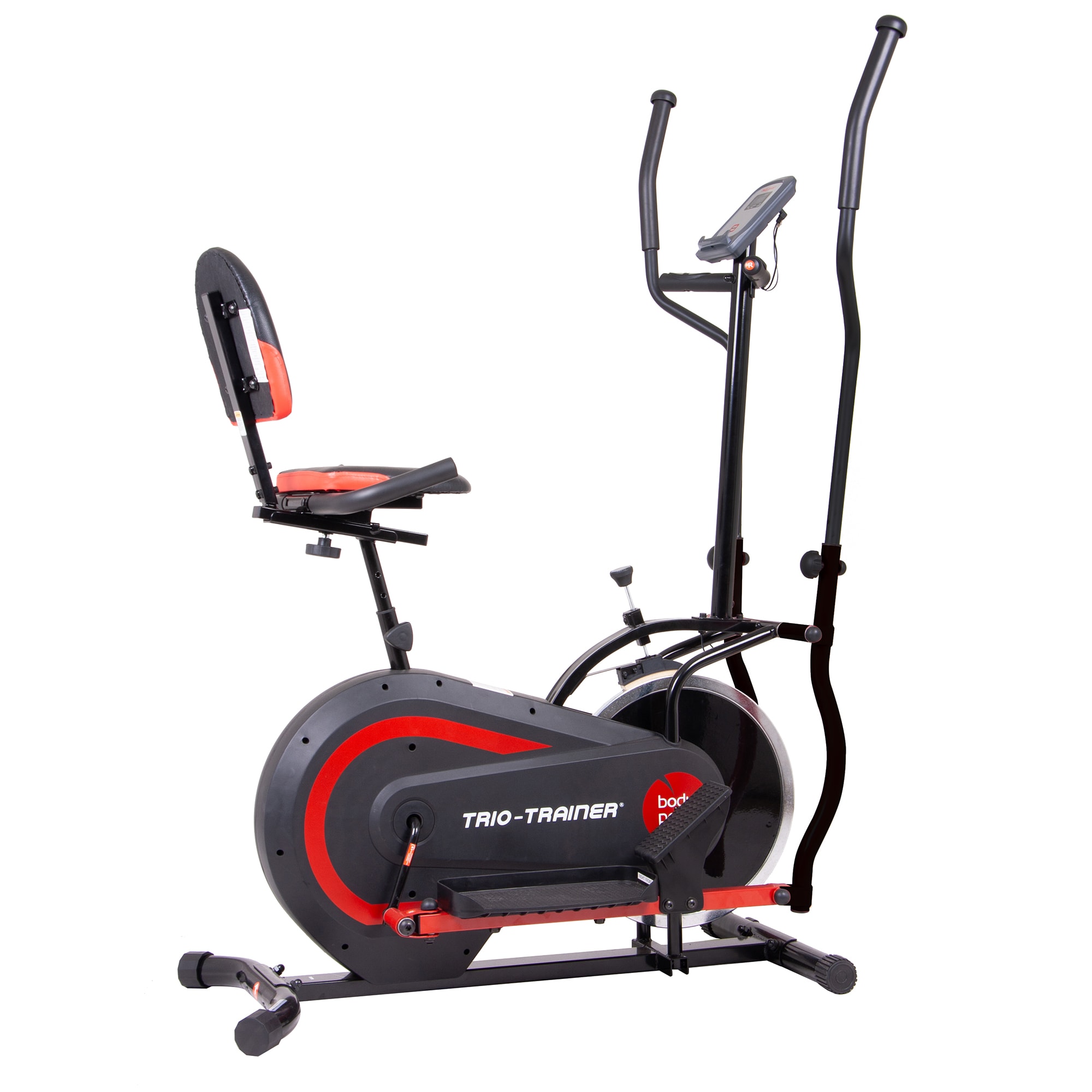 Body Flex Sports Body Power 3-in-1 Exercise Machine, Trio Trainer,  Elliptical and Upright/Recumbent Bike BRT5118