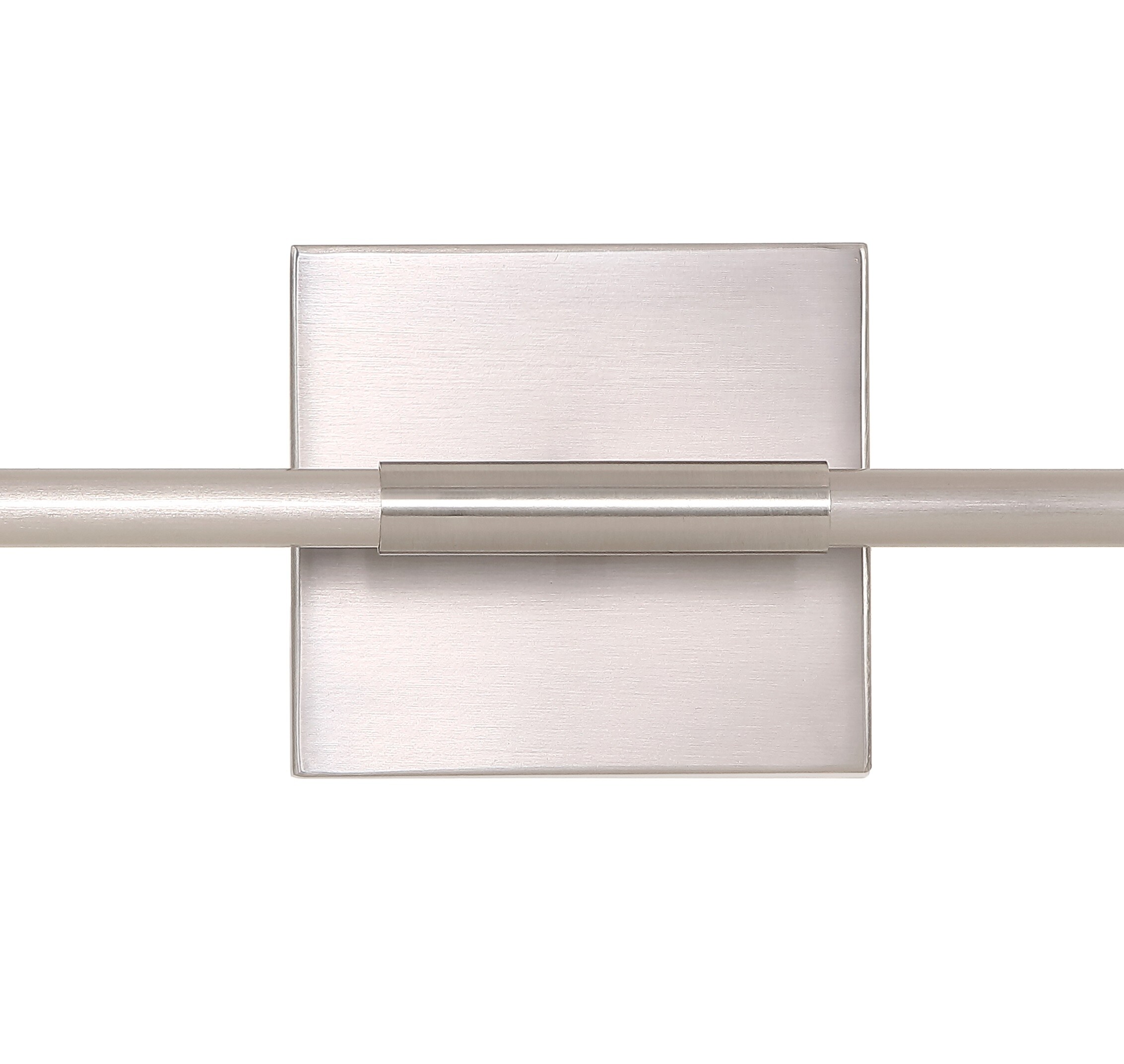 JONATHAN Y Makena Minimalistic Transitional 28-in W 1-Light Nickel Modern/Contemporary LED Wall Sconce