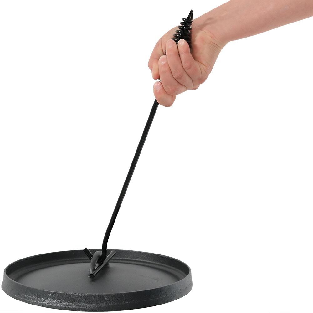 16.5-Inch Sunnydaze Heavy-Duty Dutch Oven Lid Lifter with Spiral Ball Handle 