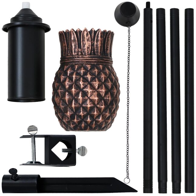 Sunnydaze Decor 2-Pack 2-in Copper Resin Citronella Garden Torch at