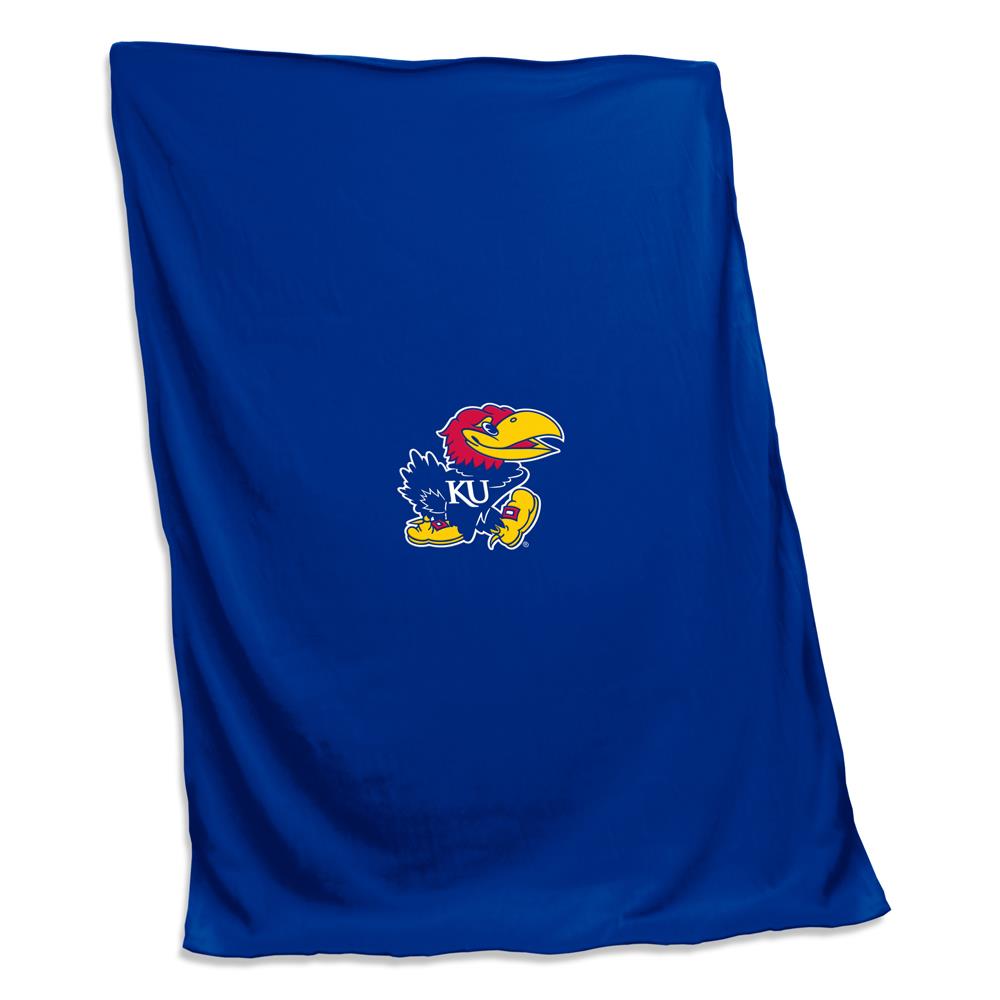 Logo Chair Kansas Jayhawks Sweatshirt Blanket 