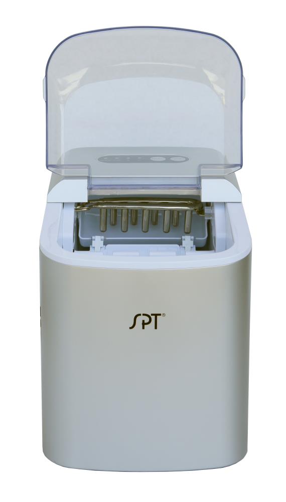 SPT 26-lb Flip-Up Door Portable/Countertop Ice Maker (Silver) the Ice Makers department at Lowes.com