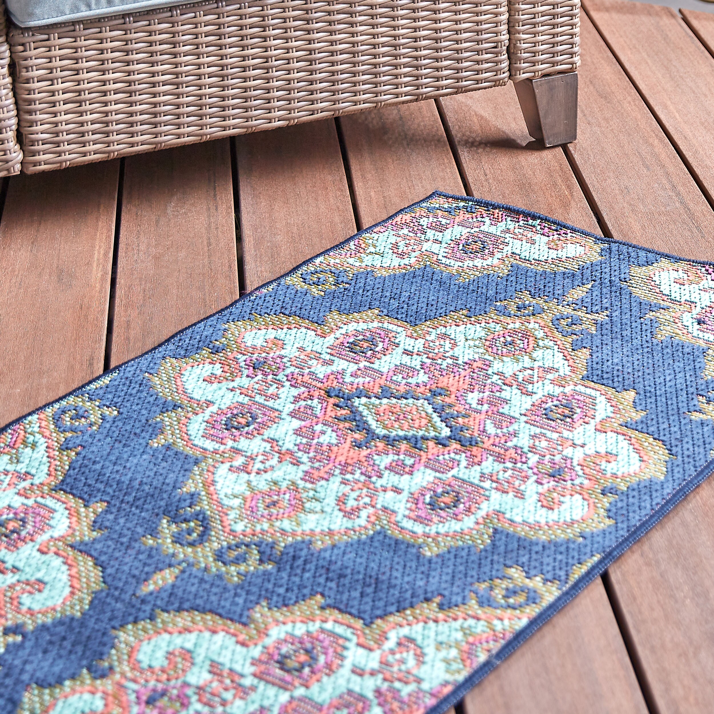 Pinwheel Outdoor Rug Runner Petrol Blue Orange and Yellow Digital Spring Flower Petals Blossom with Swirled Leaves Print Floor Mat 20 x 48 Pinwheel Outdoor Rug Runner Petrol Blue Orange and Yellow Digital Spring Flower Petals Blossom with Swirled Leaves Print Floor Mat 20 x 48