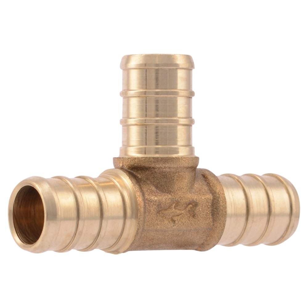 1/2 x 1/2 x 1/2 PEX Brass TEES Crimp Fitting Barbed Connector Lead Free by The ROP Shop 50 
