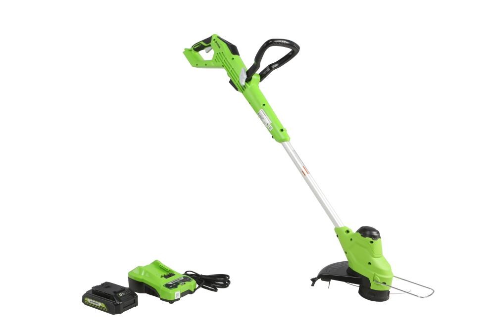 Greenworks 24V 12 String Trimmer 2Ah USB Battery and Charger Included ST24B215 
