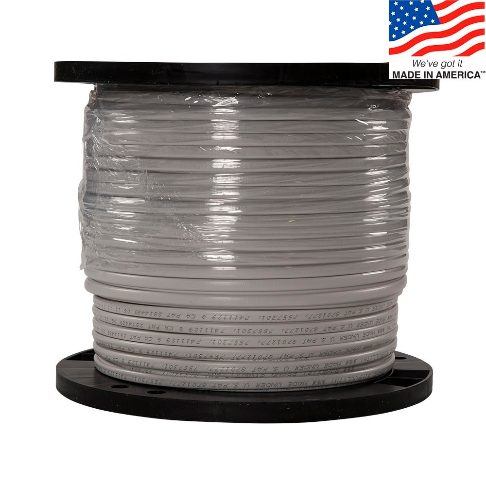 1000 ft 14/3 White Solid Romex NM-B CU Wire Indoor Residential Electrical Cable 