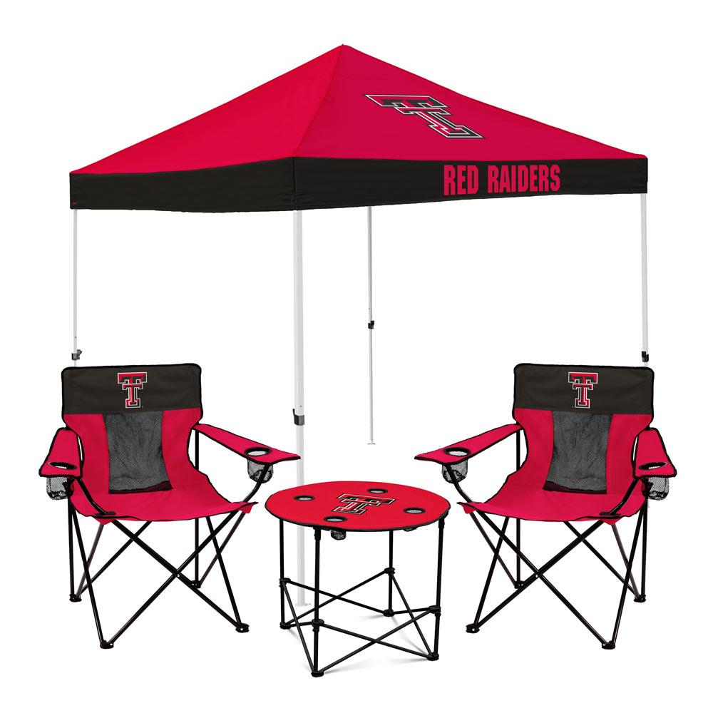 Red/Black One Size LOGO Brands NCAA Texas Tech Red Raiders 9 x 9 Foot Pinwheel Tailgating Canopy 