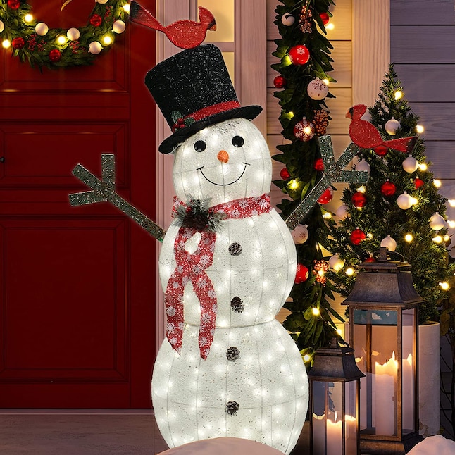 Lights Santa Snowman Ornament Christmas Outdoor Indoor LED Decoration Decor New