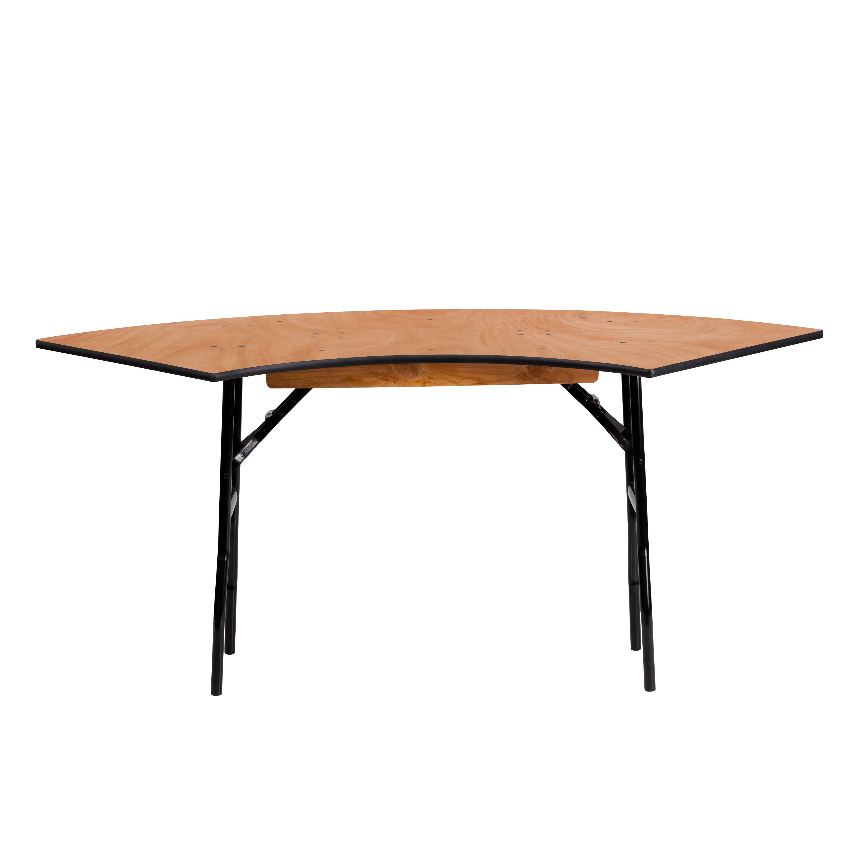 Flash Furniture 48 Half-Round Wood Folding Banquet Table