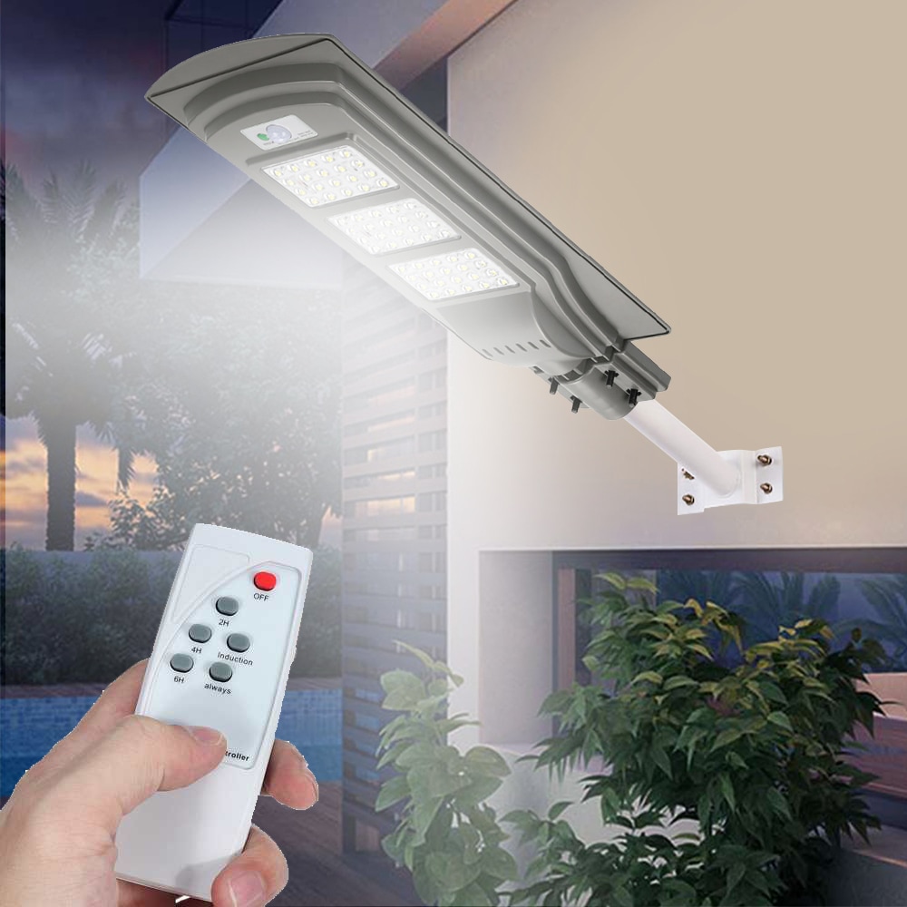 30 LED Solar Flood Light Outdoor Motion Sensor Security Wall Lights Dual Head K 