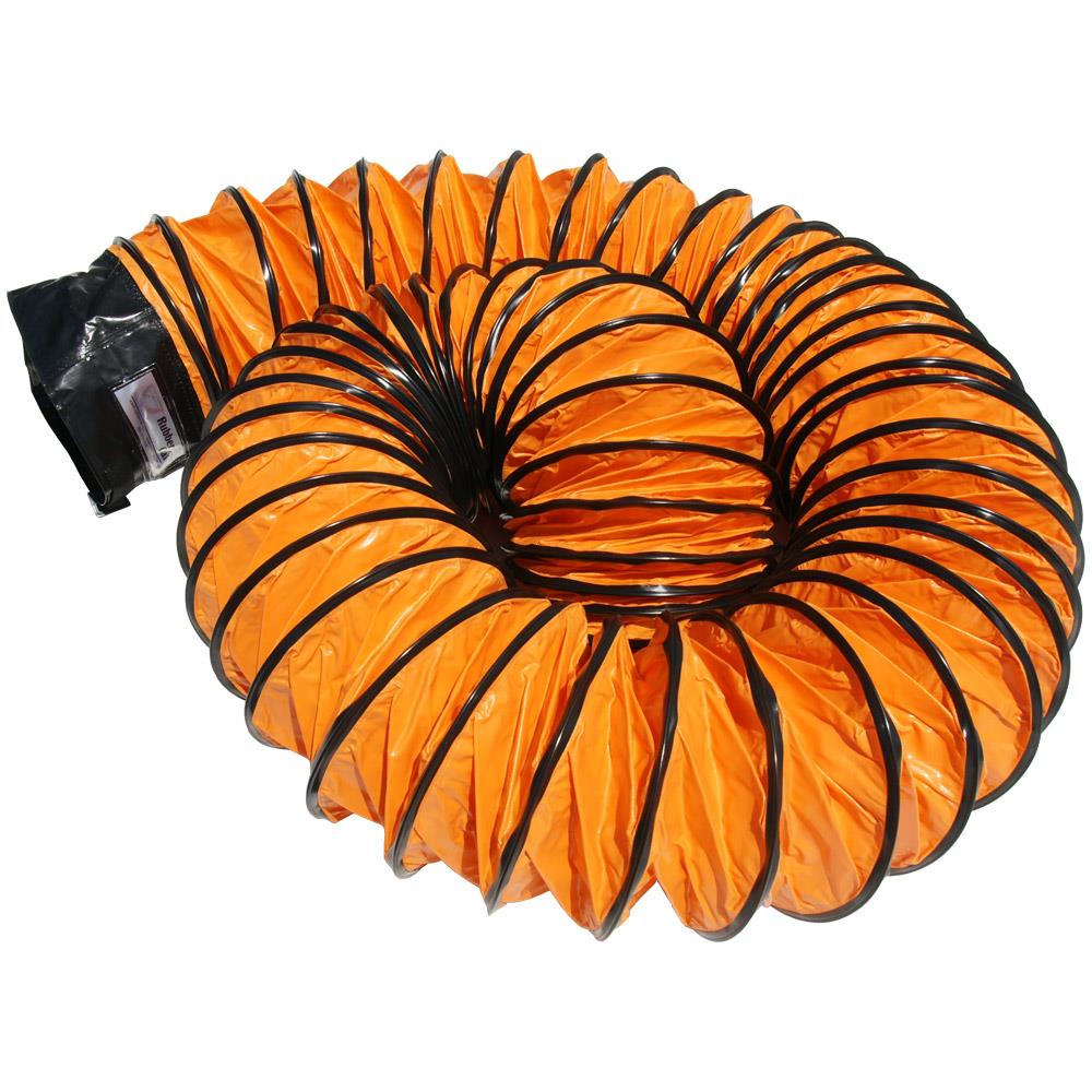 Rubber Cal Rubber Cal Inair Ventilator Orange In Ventilation Duct Hose 20 Inid X 25 Ft Length 1564