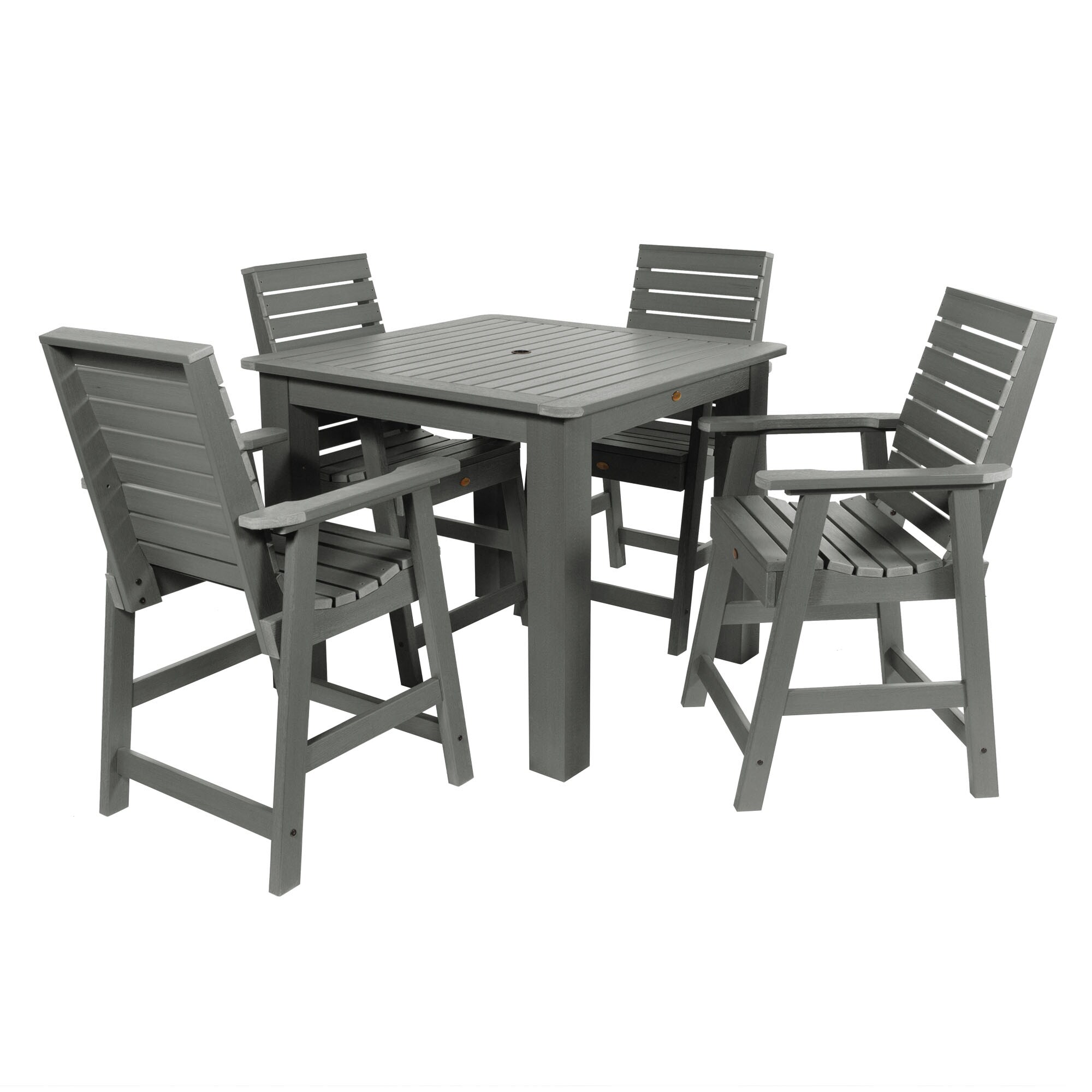 grey bistro table set