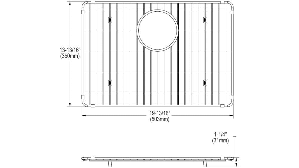 Photo 1 of Elkay 13.8125-in x 19.8125-in Stainless Steel Sink Grid