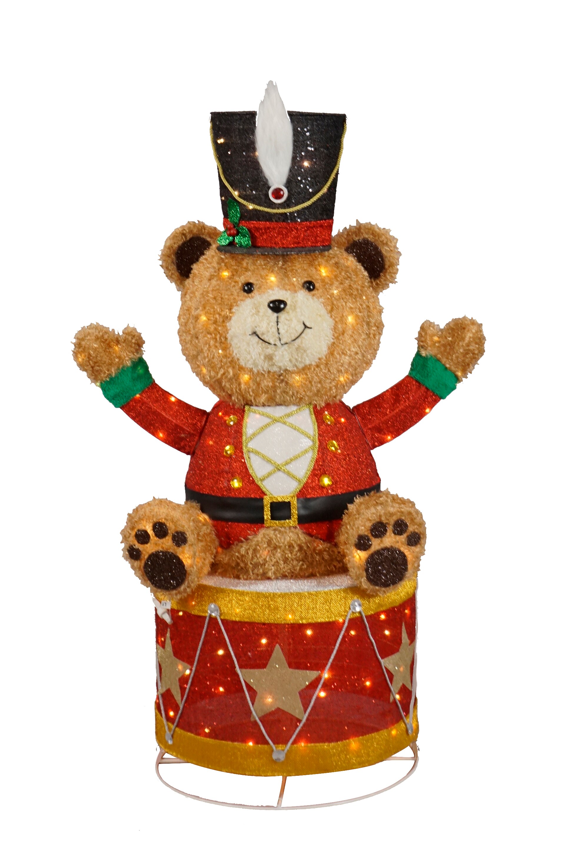 Teddy Bear Christmas Holiday Winter Outdoor LED Lighted Decoration Wireframe 