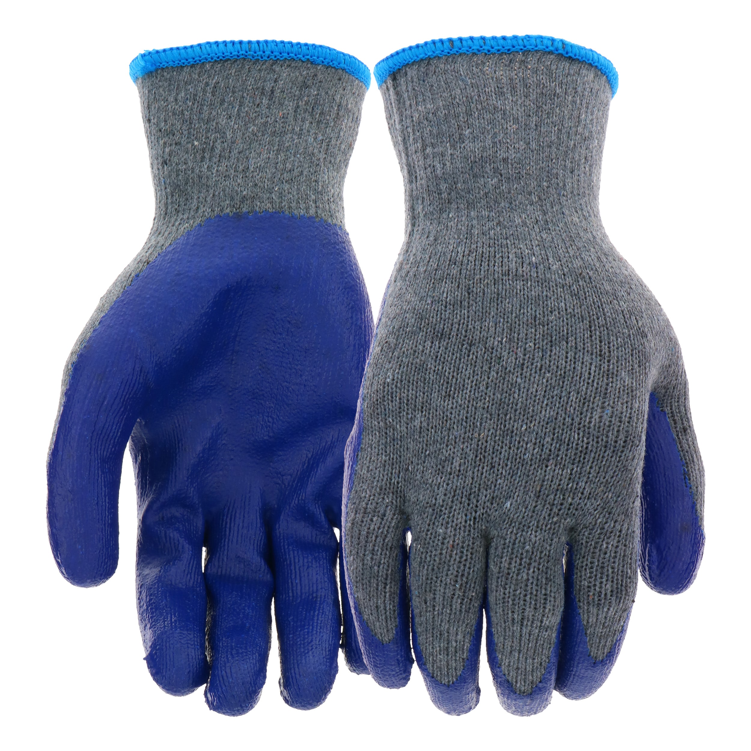 LATEX COATED POLY COTTON GARDENING GLOVES MAINTENANCE CONSTRUCTION CAR 3 SIZES 