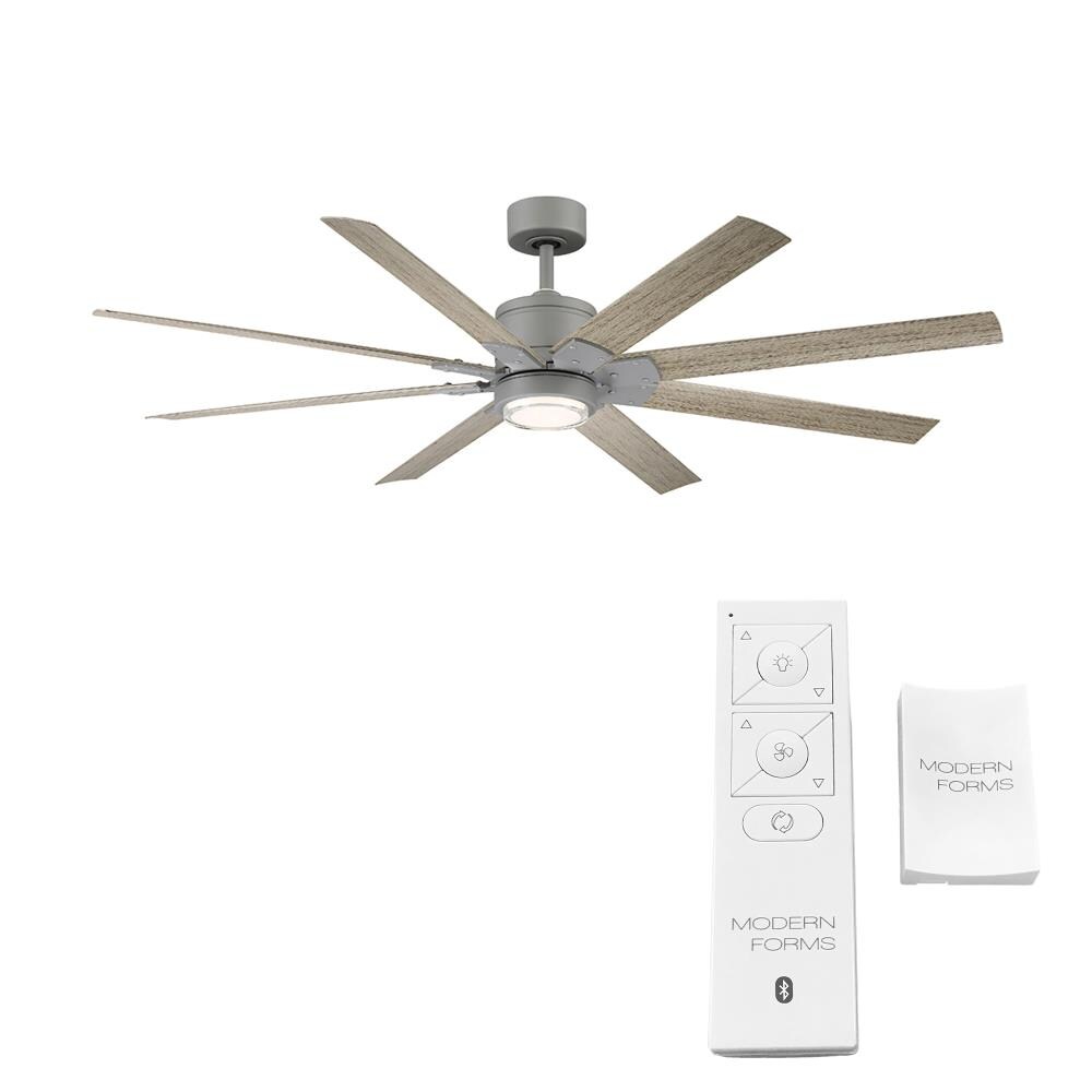 Brushed Aluminium Ceiling Fan with ABS Blades Remote Genesis 52 inch 1300mm 